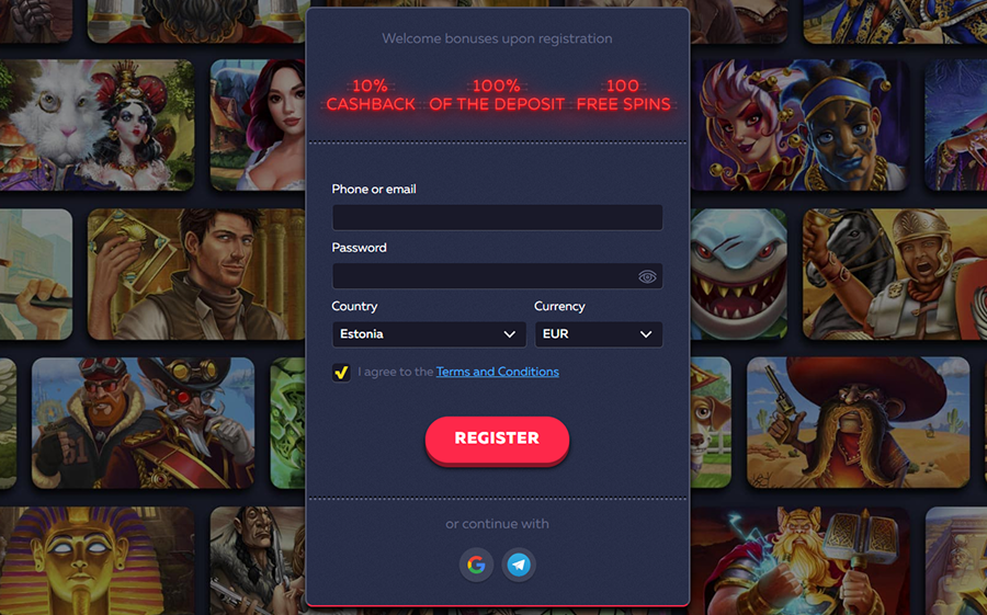 Vavada Login i Registracija