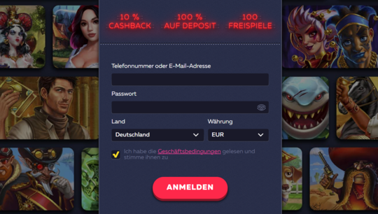 Vavada Login und Register