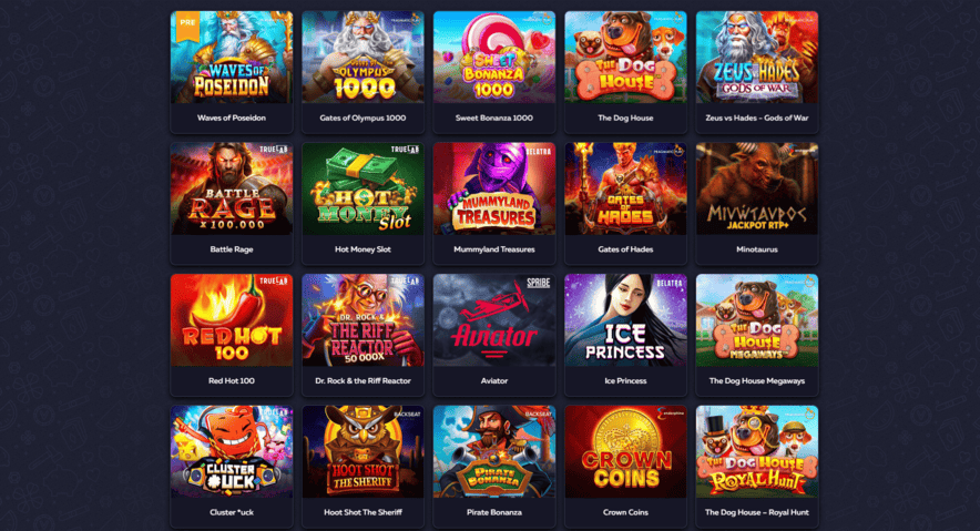 VavadaCasino spēļu automātu izvēle ar džekpotiem un populārām spēlēm