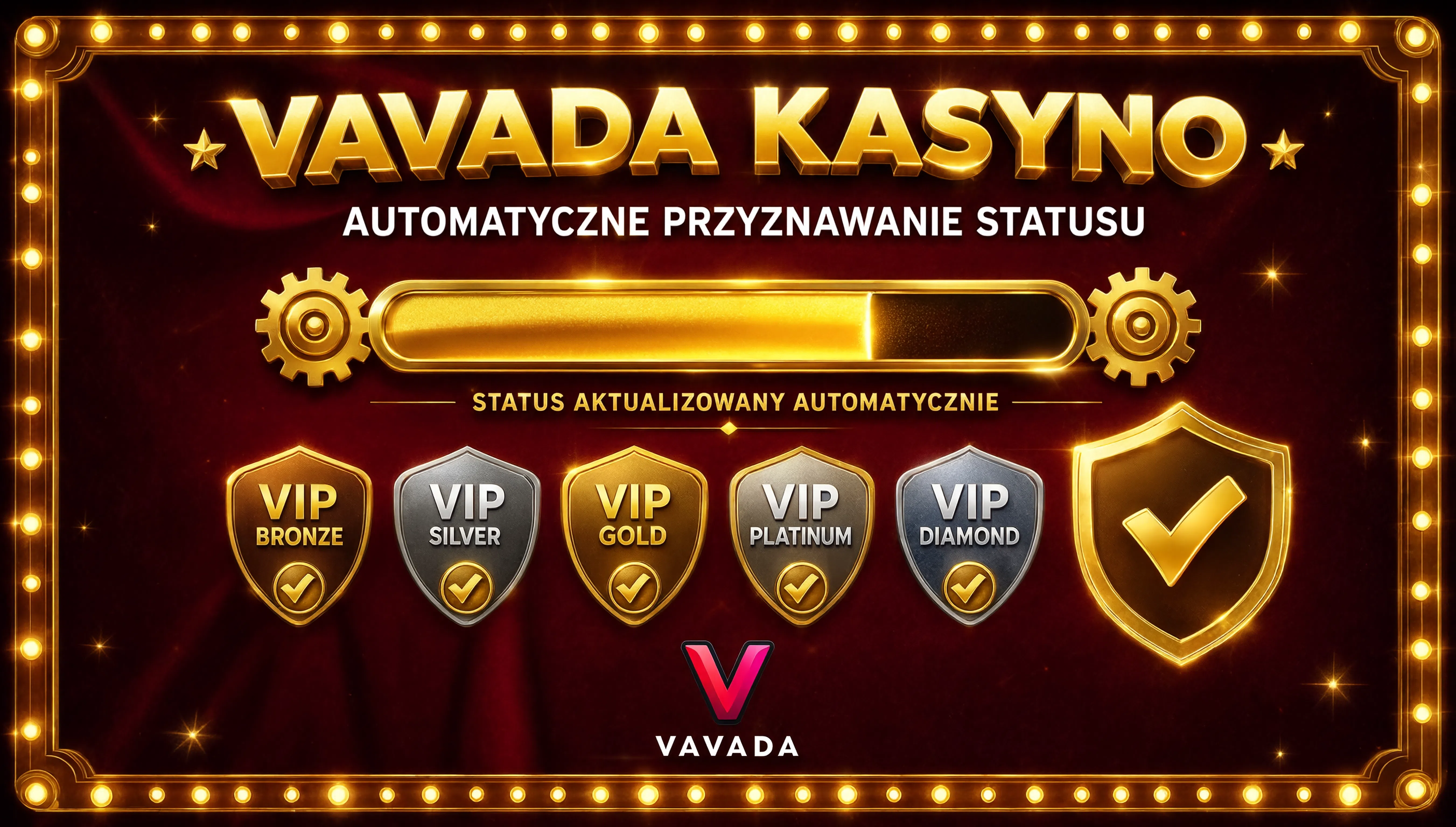 Panel statusu gracza w Casino Vavada z progami obrotu