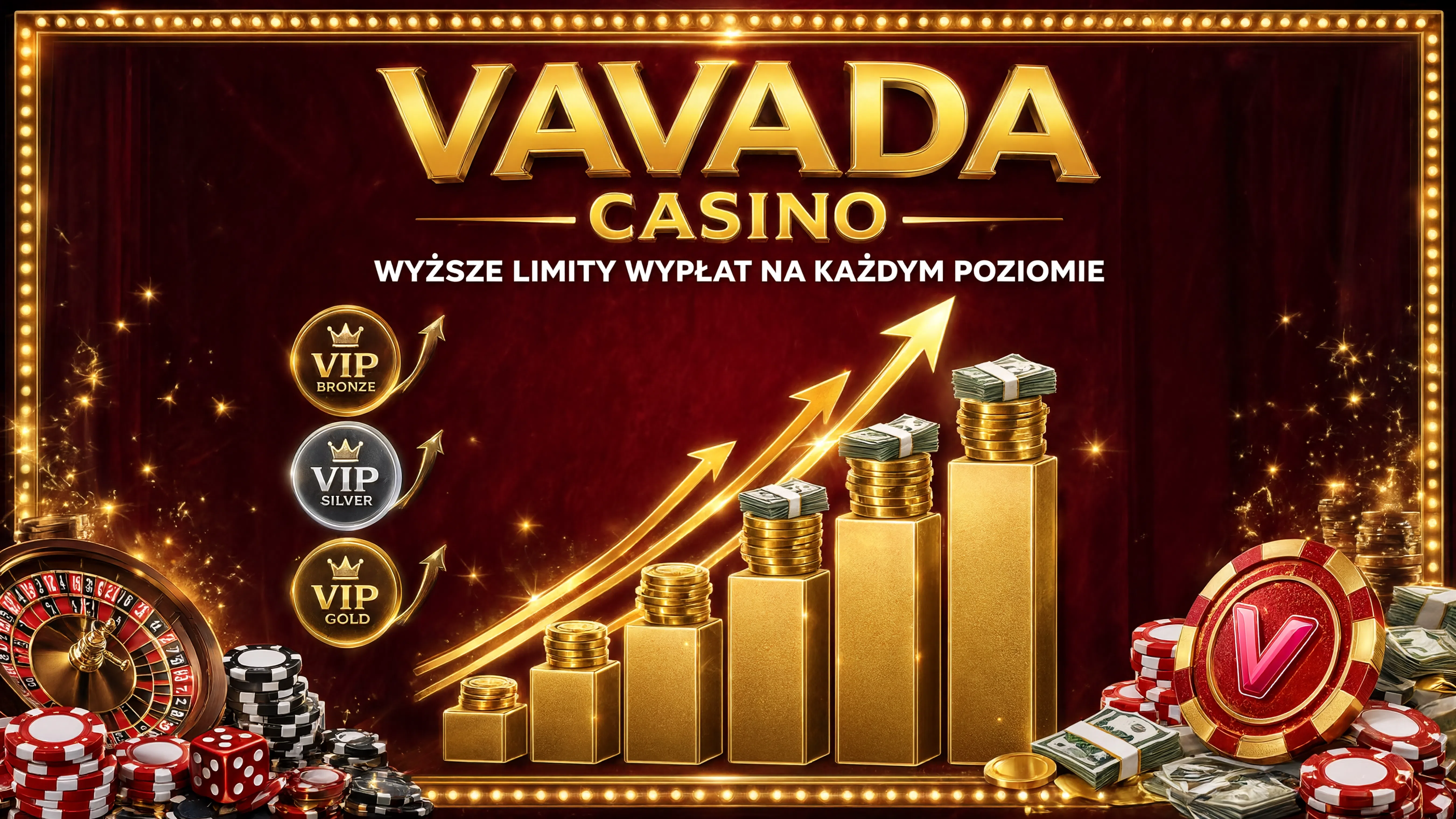 Tabela limitów wypłat według statusu w Wavada